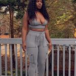 V-NECK TWO PIECE  FITNESS SET